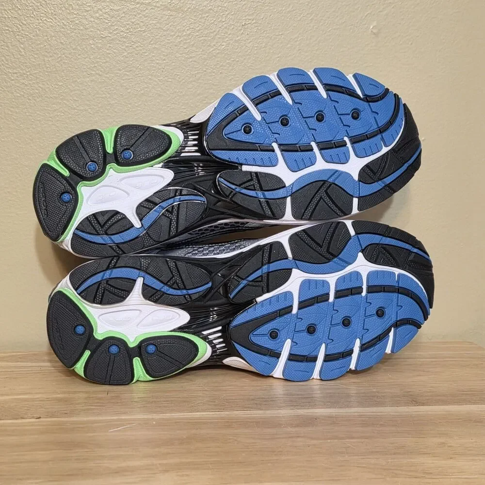 Saucony Progrid Omni 9 Grey Slime Green Blue S70739-59 Men's Size 10
